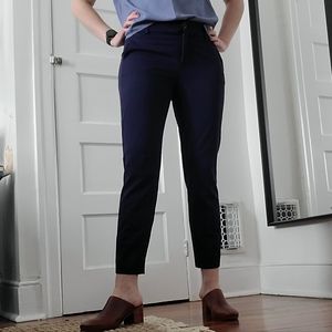 Soft J.Crew Suit Pants - Ankle length, Navy Blue